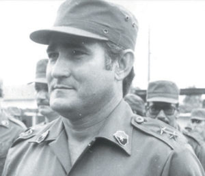 Edén Pastora. comandante de Brigada, viceministro de Defensa y jefe nacional de las Milicias.